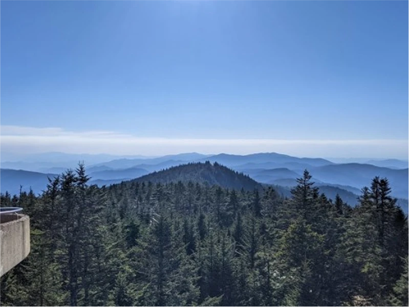 Smoky Mountain view near Cades Cove