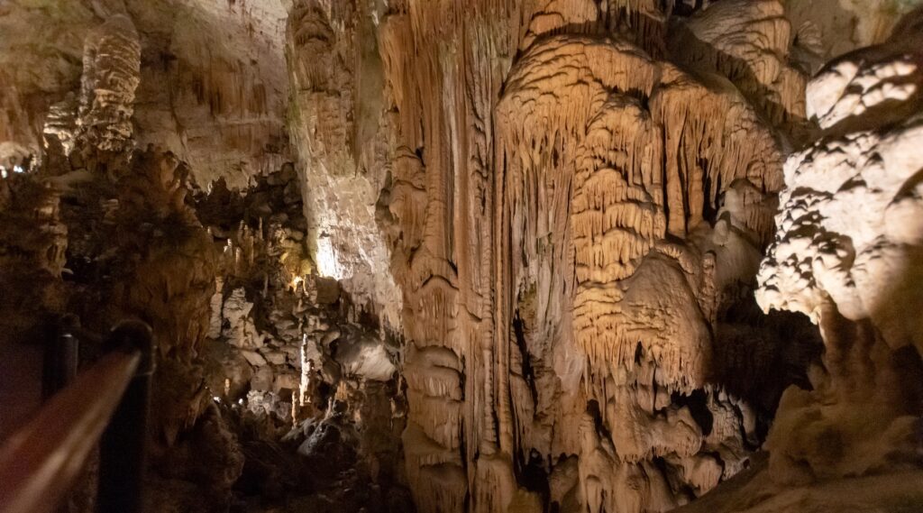 Inside Tuckaleechee Caverns in Townsend, TN